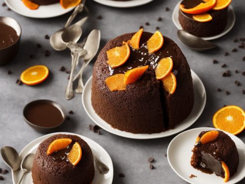 Chocolate-Orange Steamed Pudding with Chocolate Sauce