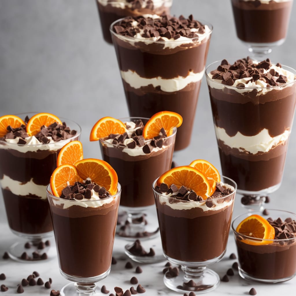 Chocolate orange-tini trifle