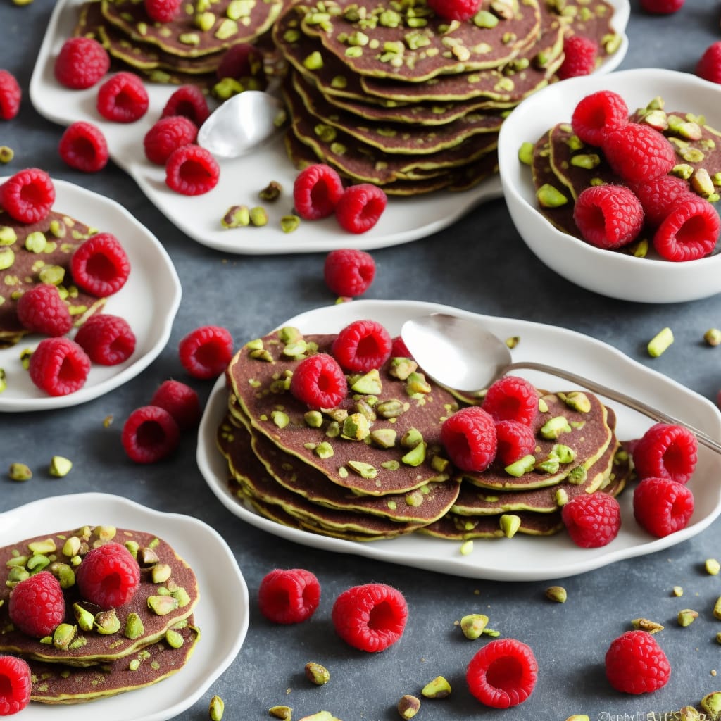 Chocolate, Raspberry & Pistachio Pancake Topping
