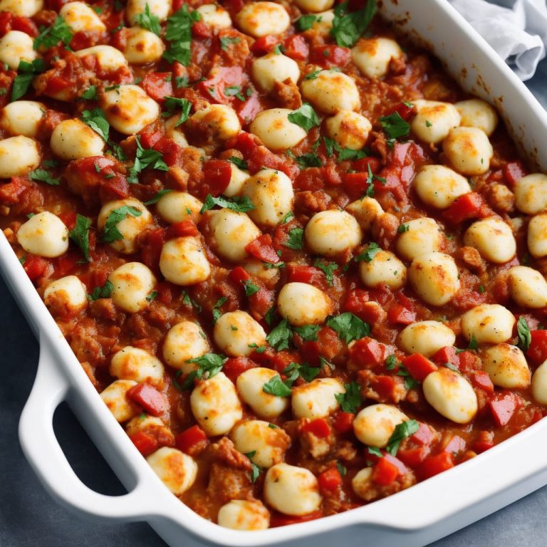 Chorizo & Mozzarella Gnocchi Bake Recipe