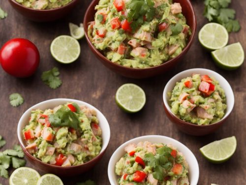 Christmas Ceviche with Guacamole