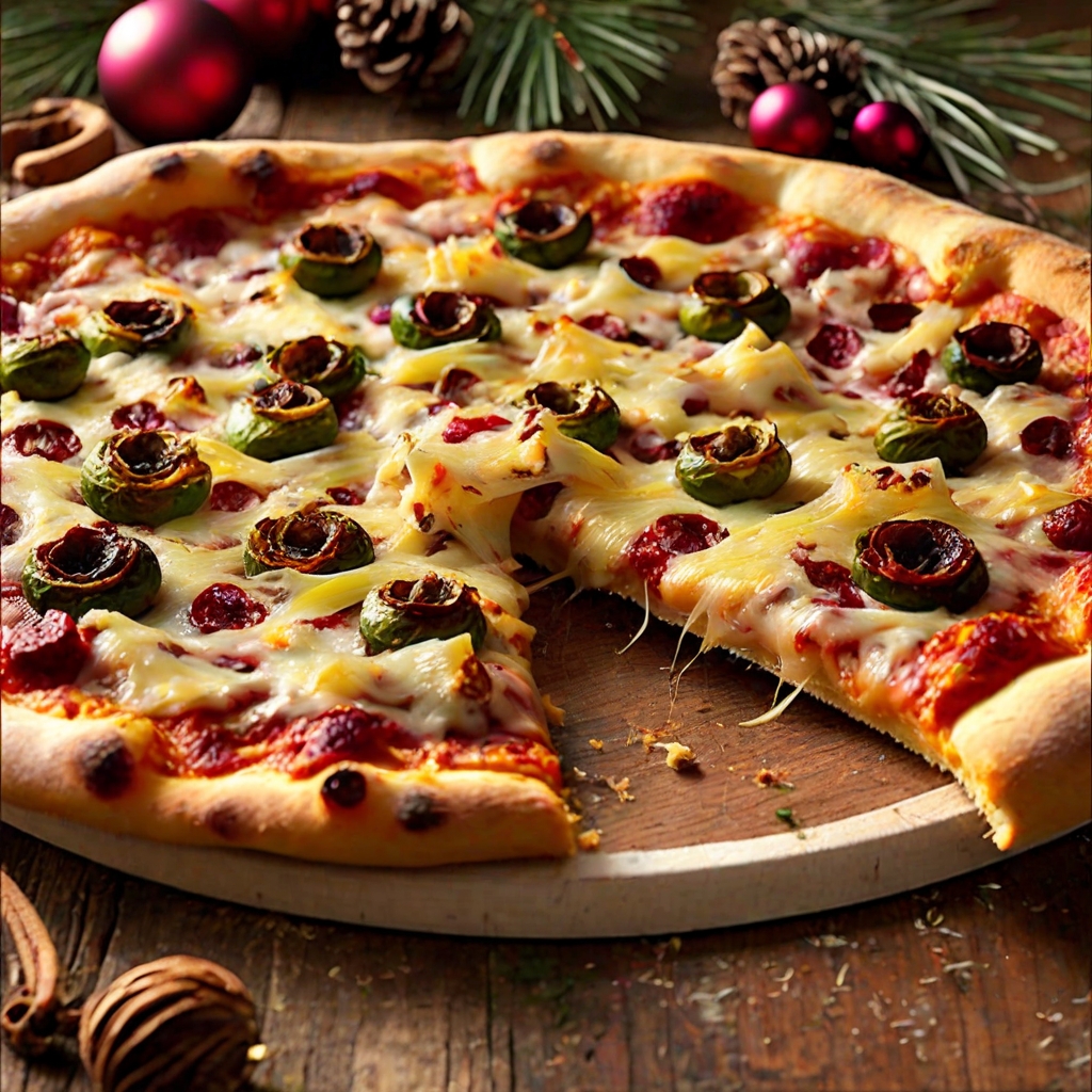Christmas Leftovers Pizza