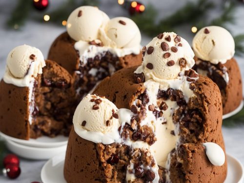 Christmas Pudding Ice Cream Bombe