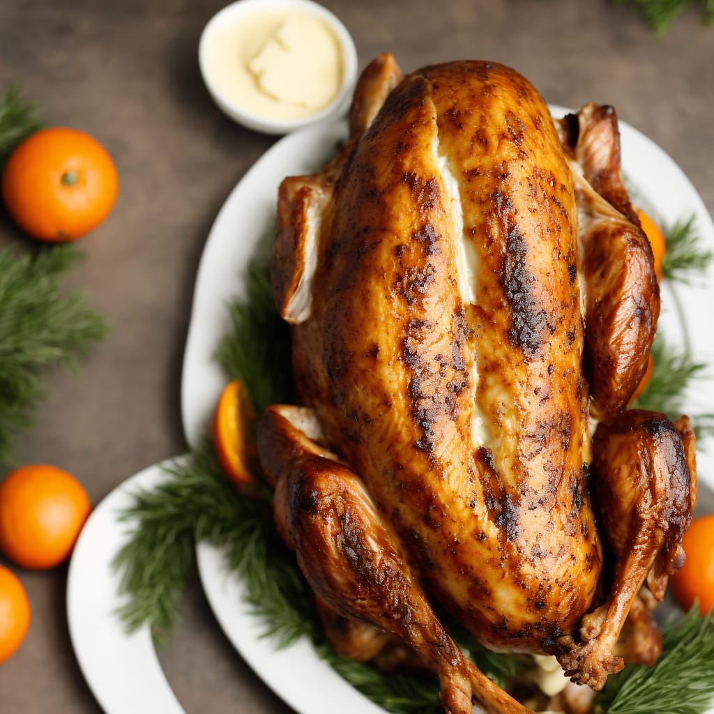 Christmas Turkey with Clementine & Bay Butter