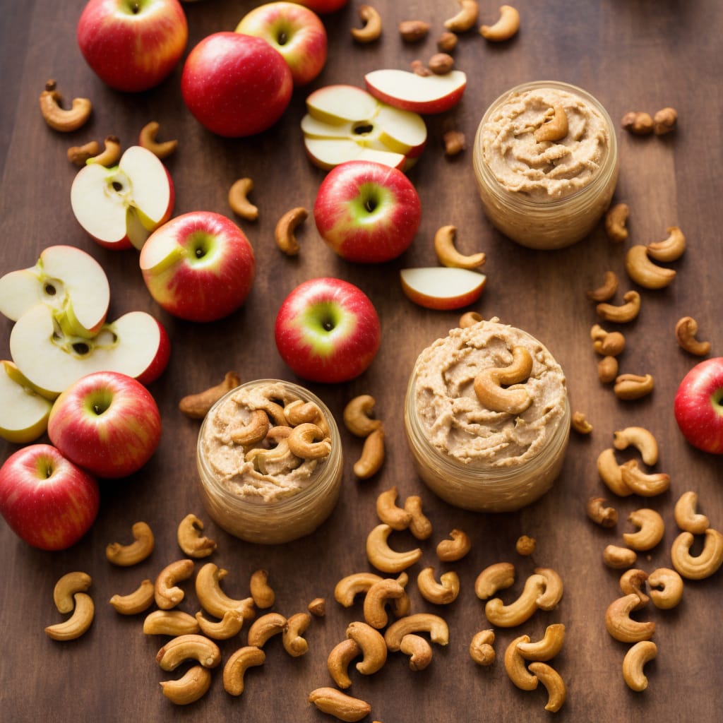 Cinnamon Cashew Spread with Apple Slices