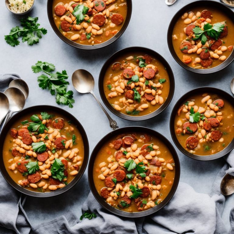 Panfried Hake, White Bean & Chorizo Broth Recipe