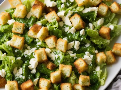 Classic Caesar Salad with Homemade Croutons