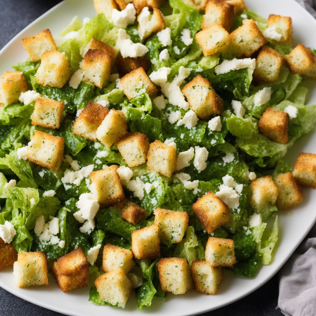 Classic Caesar Salad with Homemade Croutons