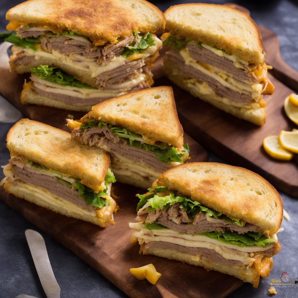 Classic Cuban Midnight Sandwich (Medianoche)