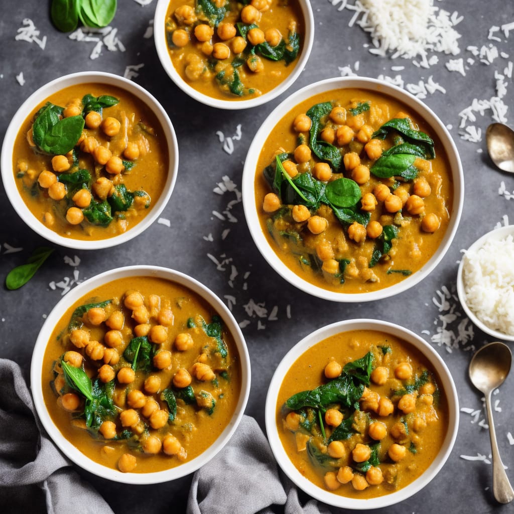 Coconut, Chickpea & Spinach Curry