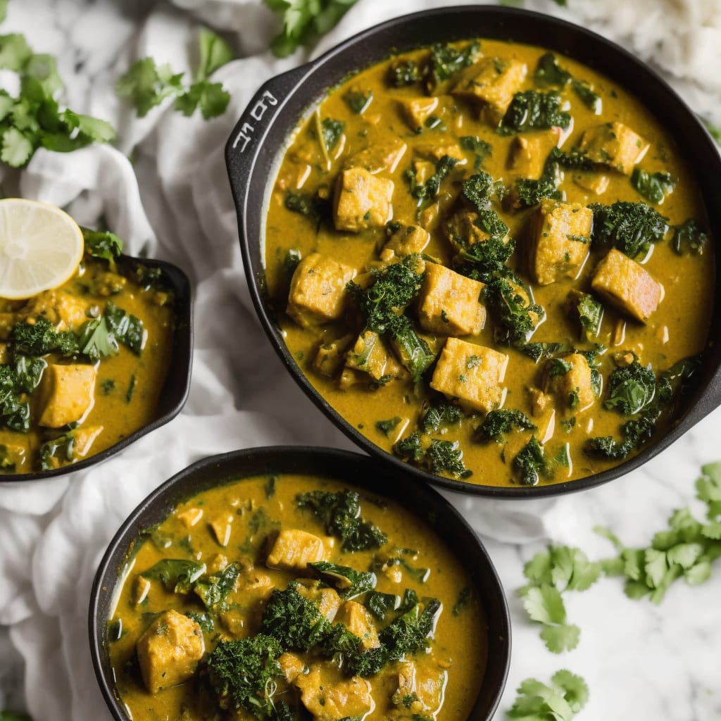 Coconut & Kale Fish Curry