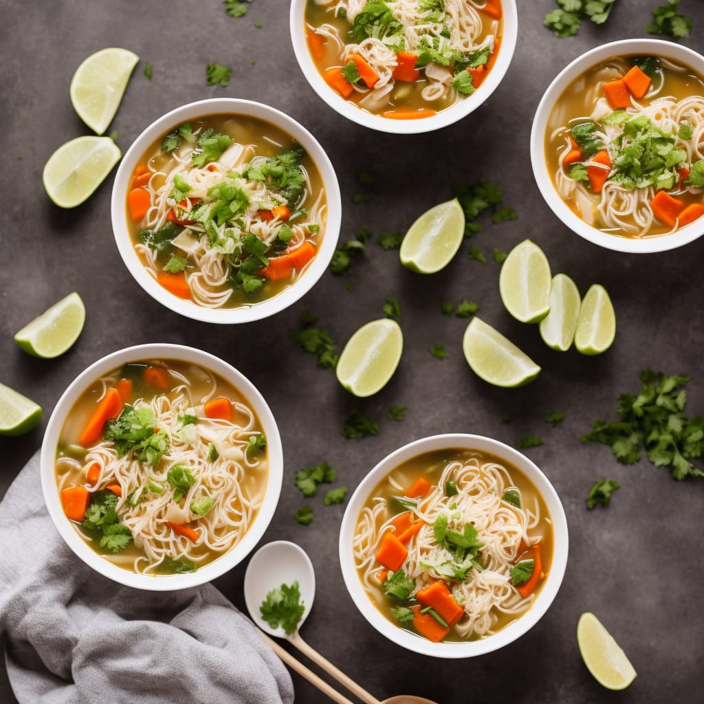 Coconut Noodle & Vegetable Soup