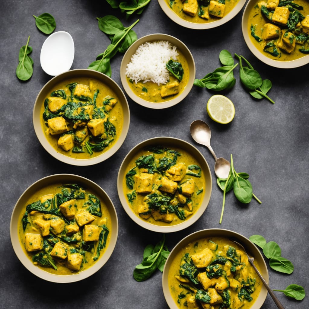 Cod & spinach yellow curry