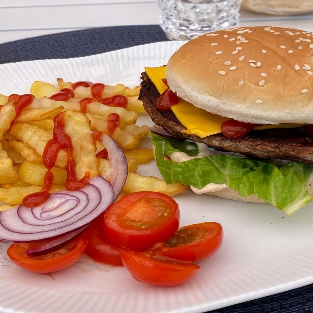 Copycat Burger and Fries