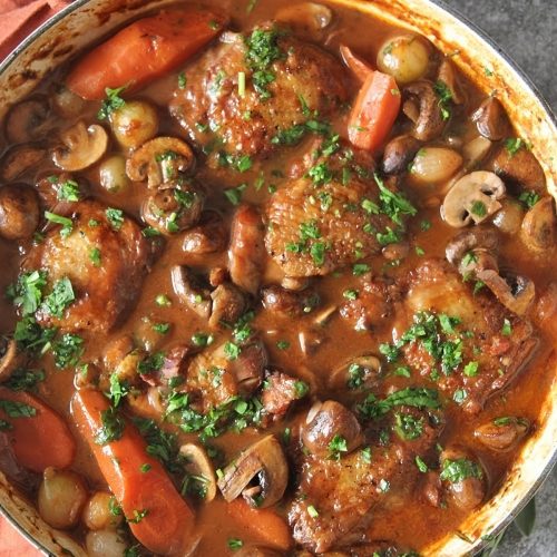 Coq au Vin Broth Fondue Recipe