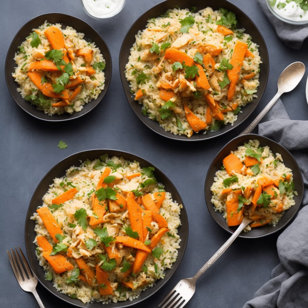 Coriander Cod with Carrot Pilaf