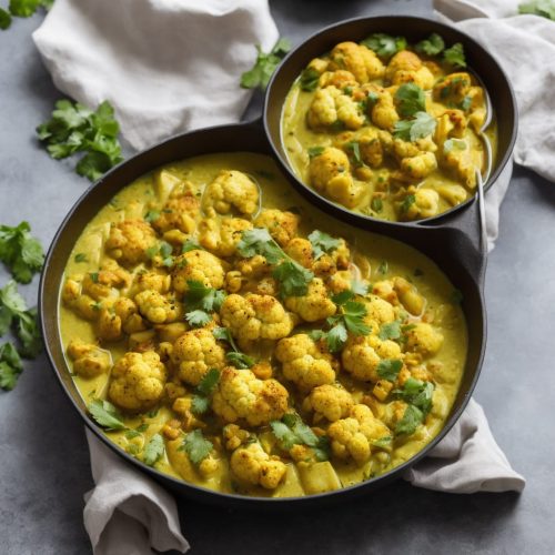 Courgette & Cauliflower Yellow Curry Recipe