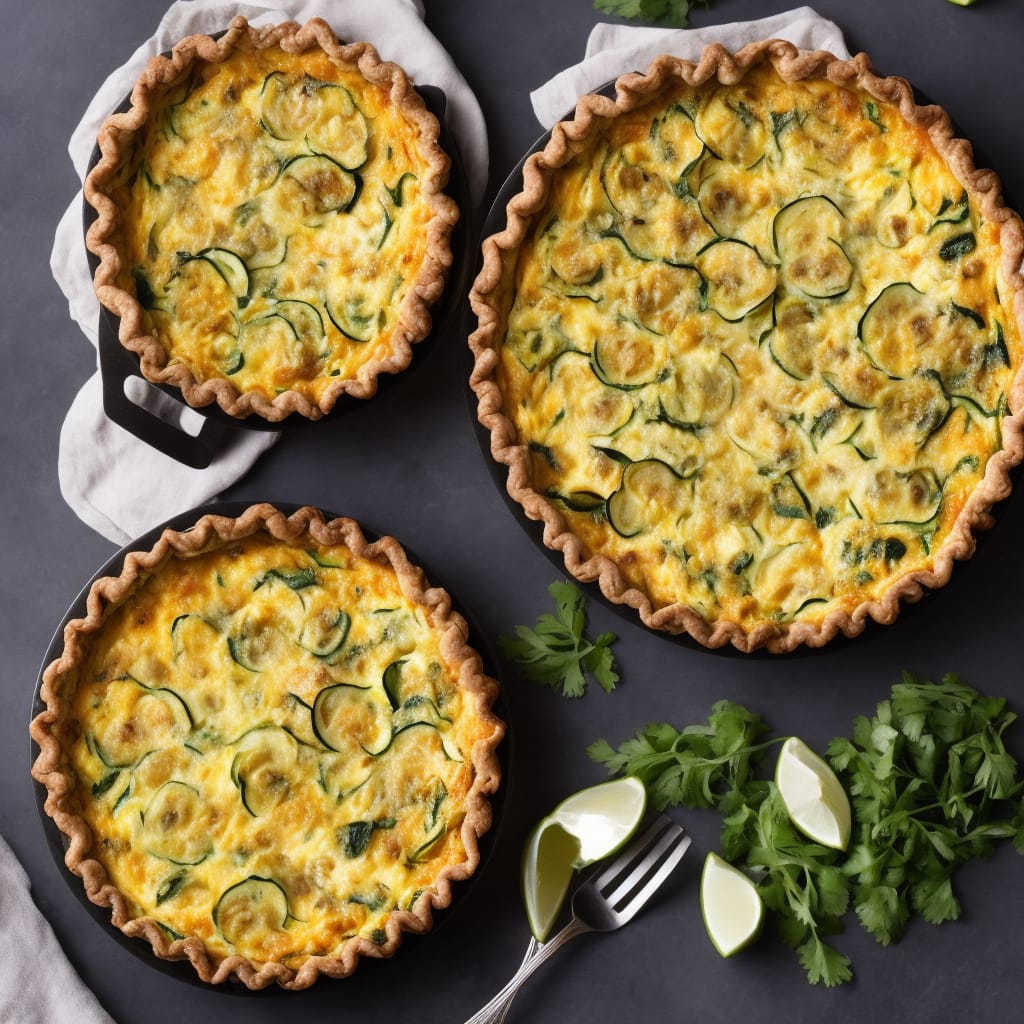 Courgette & Double Cheese Quiche