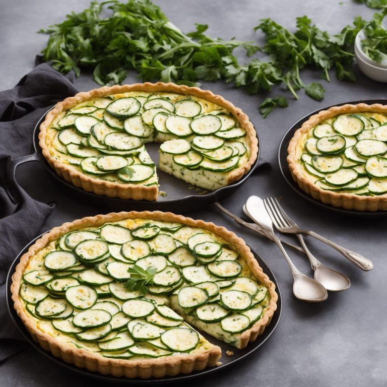 Courgette & Goat's Cheese Tart Recipe