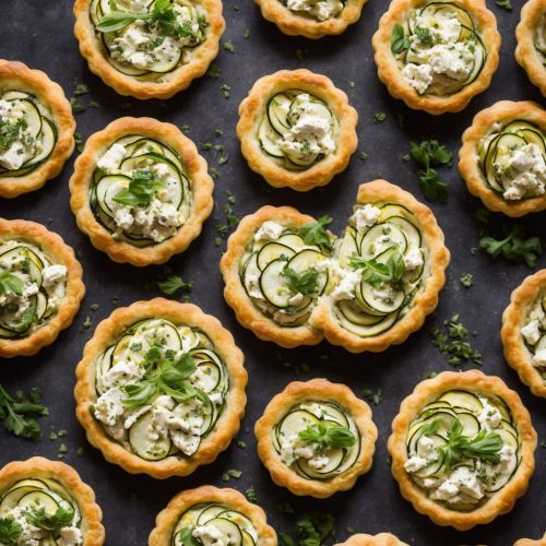 Courgette, Ham & Ricotta Tarts Recipe