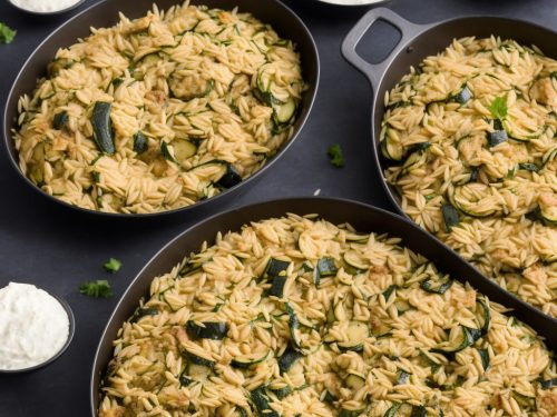 Courgette & Orzo Bake