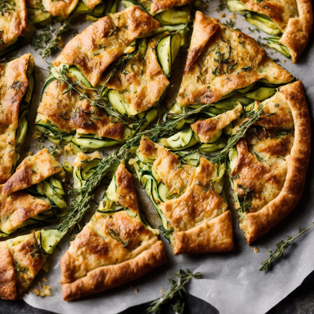 Courgette, Tarragon & Thyme Galette
