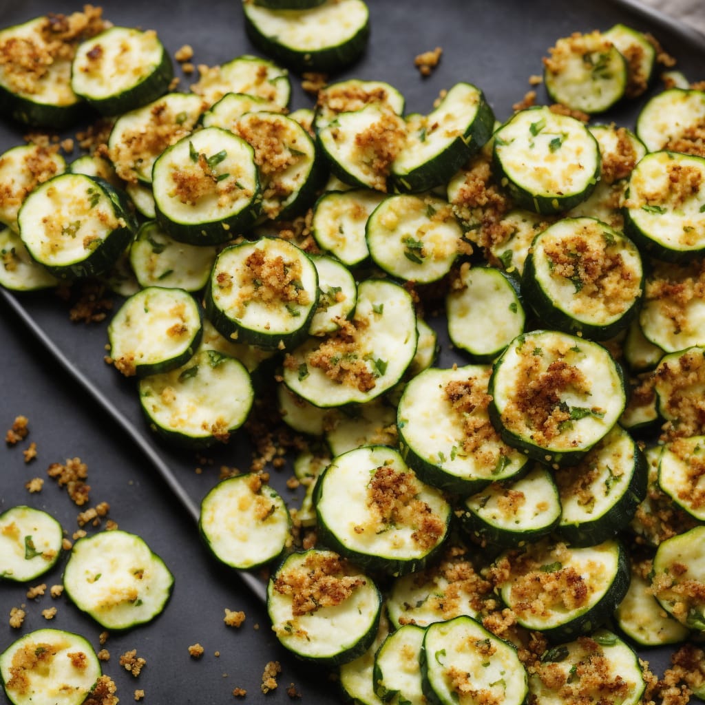 Courgettes with Crisp Cheese Crumbs
