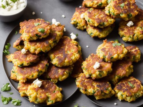 Couscous Fritters with Feta