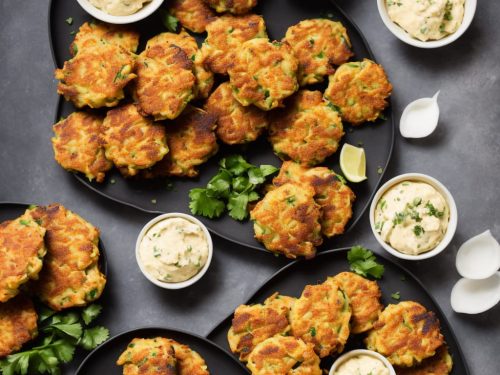 Crab Fritters with Cheat's Chilli & Crab Mayonnaise
