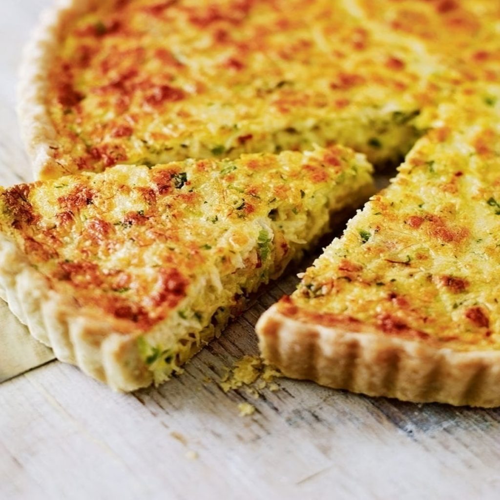 Crab & Ginger Tart with Chilli Dressing