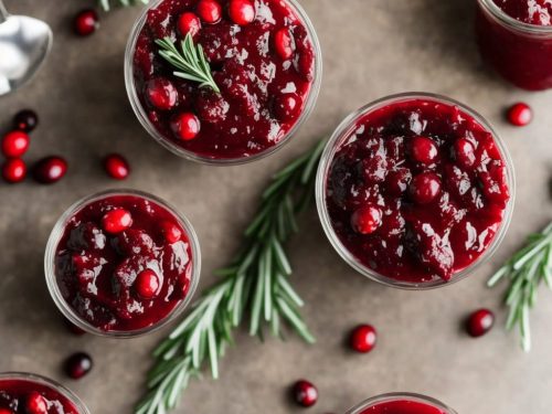 Cranberry Sauce with Gin & Rosemary