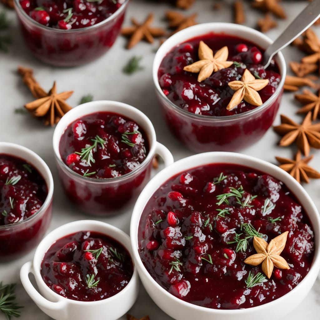 Cranberry sauce with Port & Star Anise