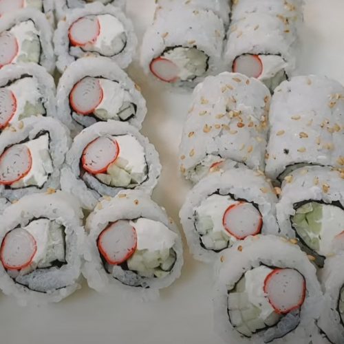 Cream Cheese and Crab Sushi Rolls Recipe | Recipes.net