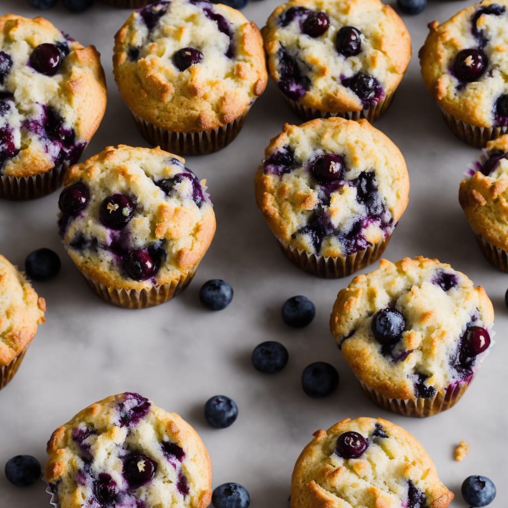 Cream Cheese-Blueberry Muffins