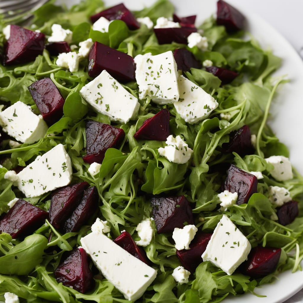 Creamed Goat's Cheese & Roast Beetroot Salad