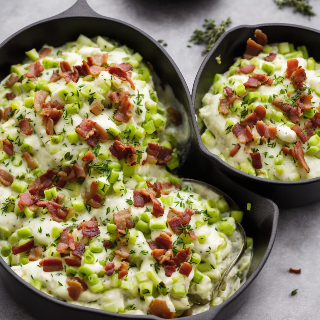 Creamed Leeks with Bacon & Thyme