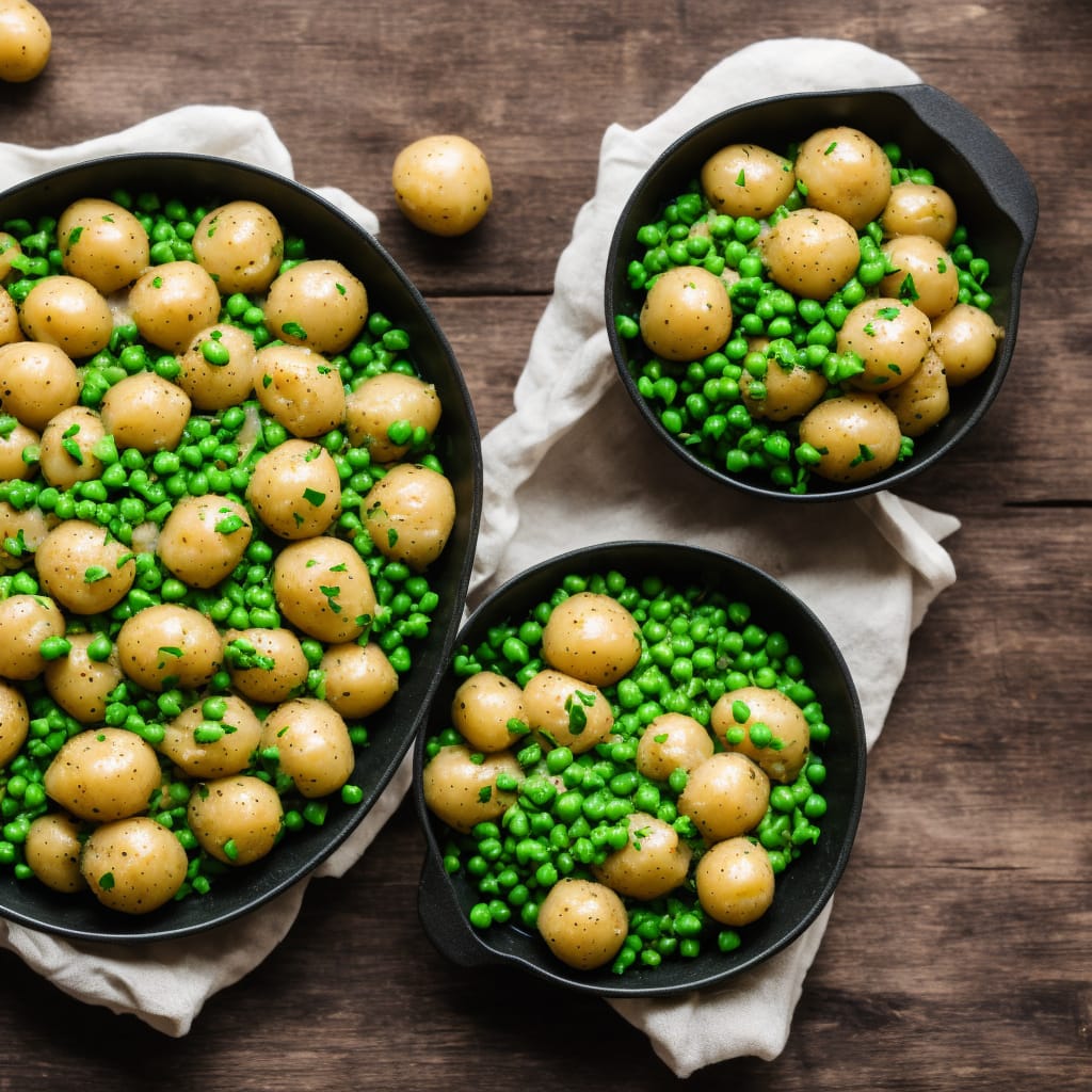 Creamed Peas and New Potatoes