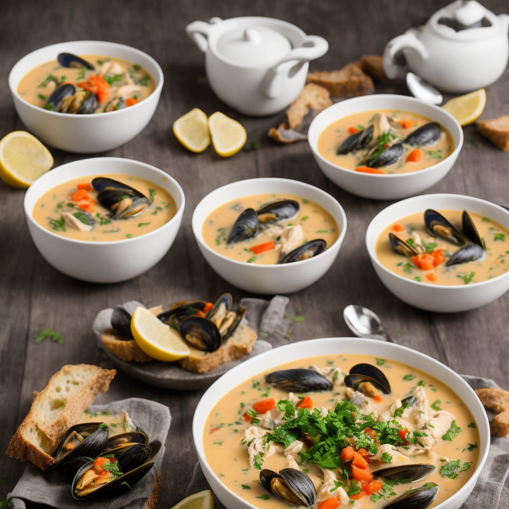 Creamy Fish & Mussel Soup