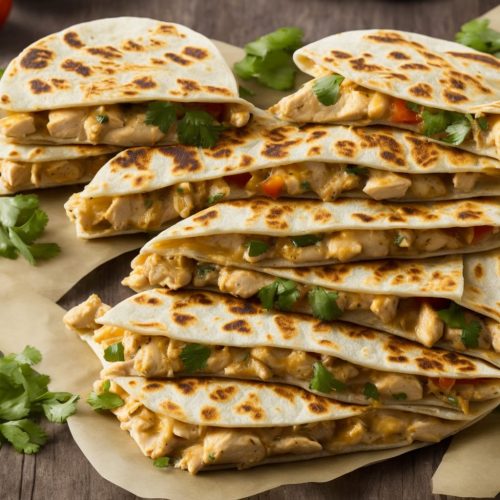 Creamy Garlic Chicken Quesadilla Recipe