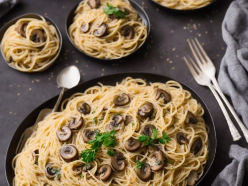 Creamy Mushroom Spaghetti