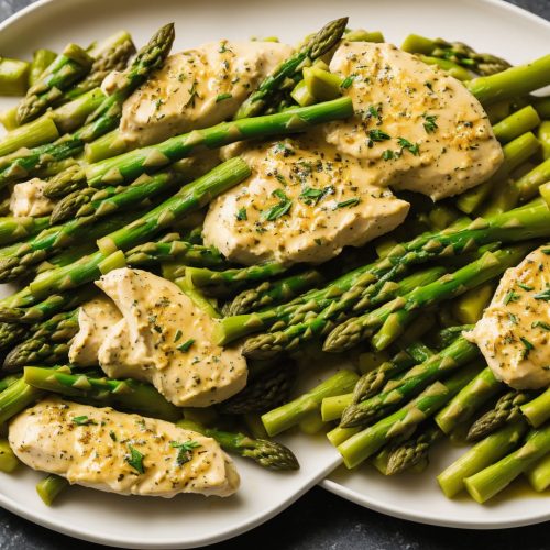Creamy Tarragon Chicken with Asparagus Recipe