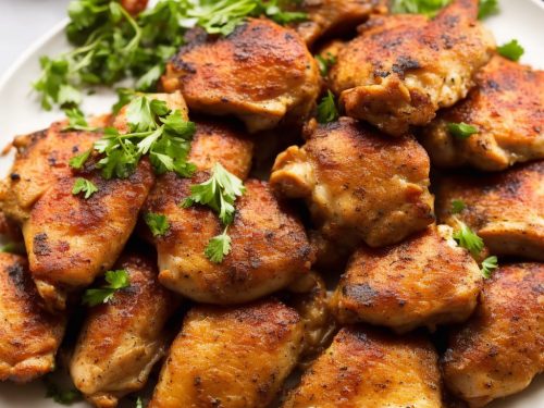 Crispy and Tender Baked Chicken Thighs