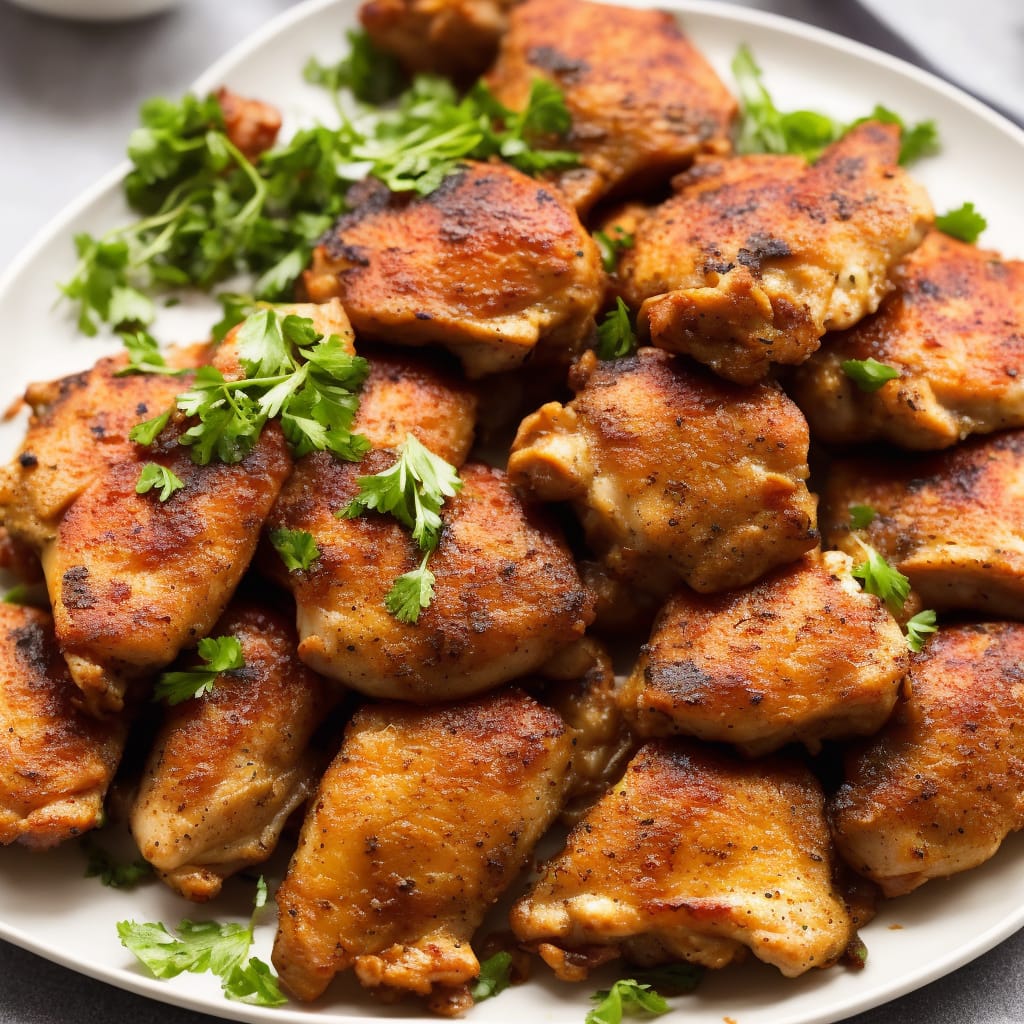 Crispy and Tender Baked Chicken Thighs