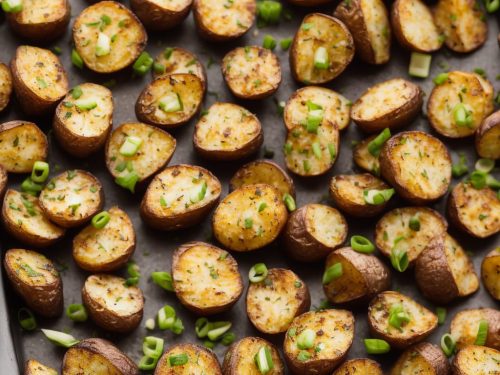 Crispy Baked Potatoes with Spring Onions