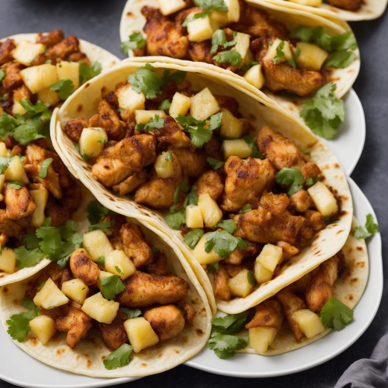 Crispy chicken & pineapple tacos Recipe
