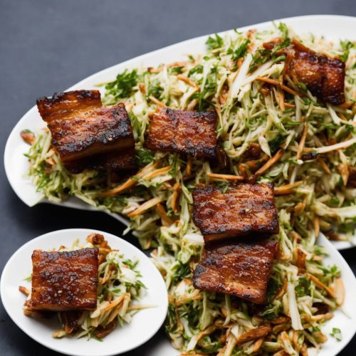 Crispy Crackled Pork Belly with Fennel & Apple Slaw Recipe