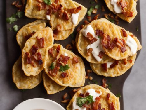 Crispy Pancakes with Creamy Chicken & Bacon