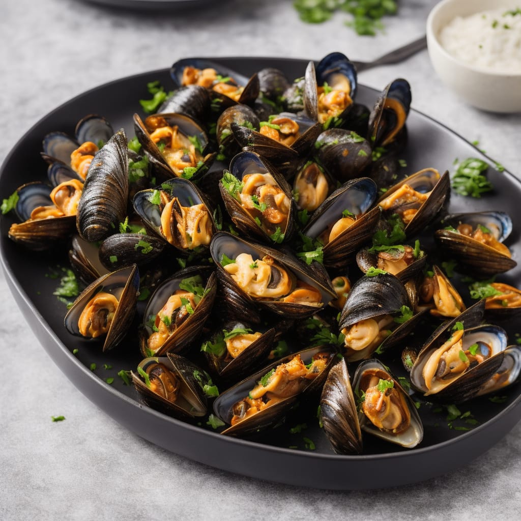 Crunchy Baked Mussels
