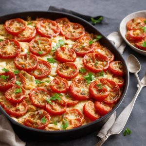Crunchy Baked Tomato & Onion Gratin