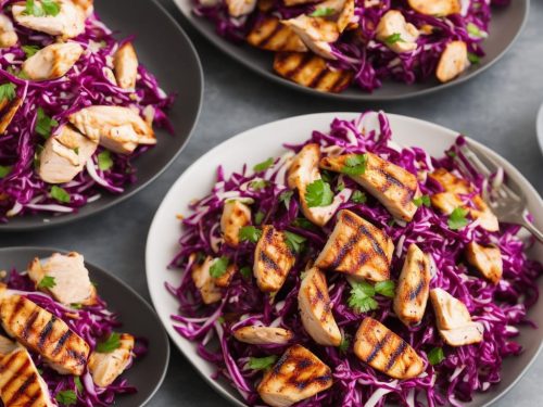 Crunchy Beetroot Slaw with Grilled Chicken